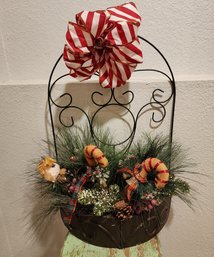 Christmas Hanging Basket Home Decor