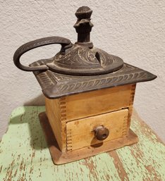 Vintage Coffee Bean Grinder Box