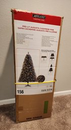 Large 7.5 Foot Pre Lit Augusta Cashmere Christmas Tree