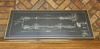 Vintage GOLDEN GATE BRIDGE Construction Diagram Plans Reprint