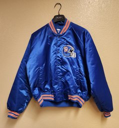 Vintage DENVER BRONCOS NFL Satin Button Up Jacket Size XL