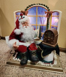 Vintage Moving Santa Claus Moving Figure