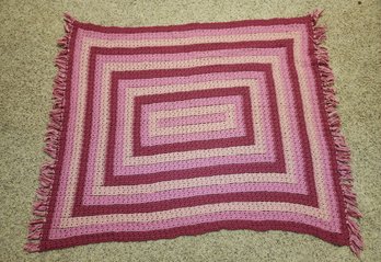 Vintage Hand Knitted Blanket