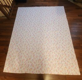 Large Soft Floral Print Bed Blanket