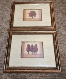 (2) Framed Fine Art Print Home Decor Selections