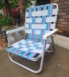 Vintage Low Height Children's Folding Chair