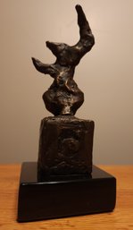 Vintage 1994 SIGNED #10/12 Fine Art Abstract Bronze Scupture