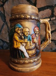 Large Vintage Mid Century Modern Ceramic Decorative Beer Stein