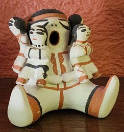 Vintage New Mexico Storyteller Native American Pottery