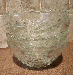 Set Of (4) Cut Glass Serving Bowls