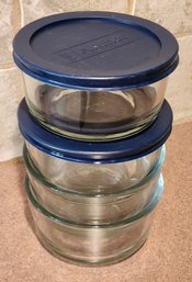 (4) Anchor Hocking Glass Travel Containers