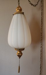 Vintage Mid Century Modern Hanging Globe Lamp