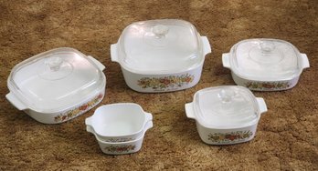 Group Of Various Size CORNINGWARE Cookware Dishes