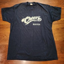 Vintage 1980's 50/50 Blend CHEERS T-Shirt Size XL