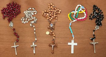 Assortment Of Vintage Religious Rosary Beads