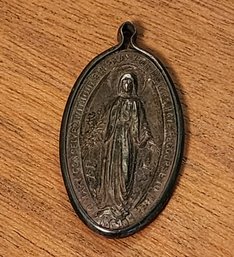 Vintage Sterling Silver Religious Necklace Pendant