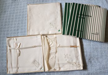 (15) TOTAL Unused Hand Embroidered 'R' Hankerchiefs