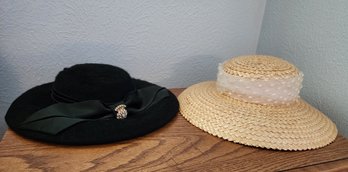 (2) Vintage Ladies Fashion Hats