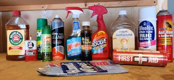 Assorted Household Cleaner Selections