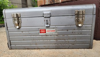 Vintage CRAFTSMAN Toolbox With Assorted Hand Tools