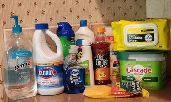 Assortment Of Home Cleaning Essentials