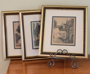 (3) Vintage Ethan Allen Fine Art Framed Selections