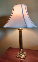 Vintage Heavy Brass Base Table Lamp