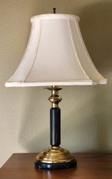 Vintage Marble And Brass Table Lamp