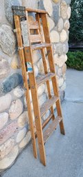 Vintage Wooden 5 Foot Ladder