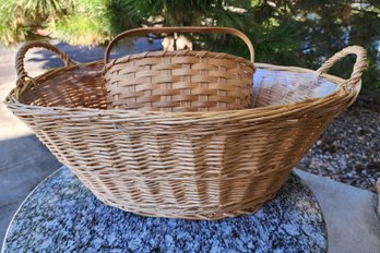 (2) Woven Decor Baskets