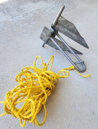 Steel Anchor With Yellow Rope