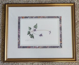 SIGNED Fine Art Lithograph Framed