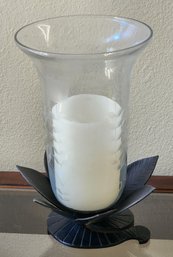 Decorative Candle Vase With LED Candle