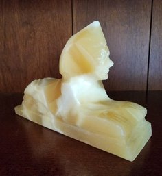 Vintage Sphynx Style Marble Decor Figure