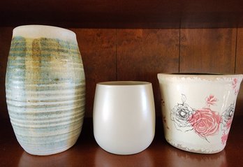 (3) Vintage Ceramic Vessel Selections