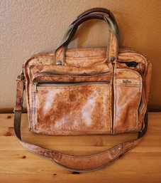 Vintage Brown Leather HARTMANN Messenger Bag