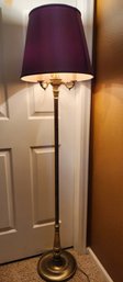 Vintage Ornate Metal Base Floor Lamp