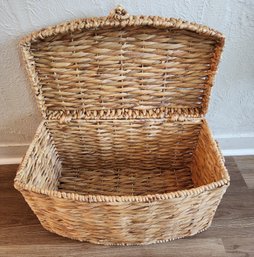 Large Woven Wicker Storage Basket