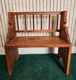 Vintage Wooden Bench Seat