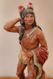 Vintage STATUARY CORP Indian Sculpture Figure