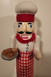 Vintage Pastry Chef Nutcracker Holiday Figure