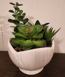 Arrificial Succulent Arrangement With Flower Pot