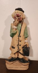 Vintage Ceramic Clown Statue