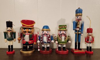 Assortment Of Wooden Nutcracker Christmas Figures