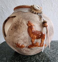 Ceramic Decor Howling Wolf Pottery