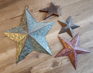 Variety Of Metal Hanging Star Wall Accents