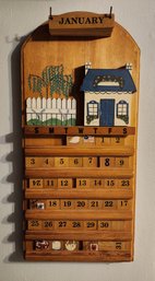 Hanging Wood Craft Calendar