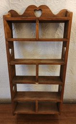 Vintage Wooden Heart Theme Display Shelf