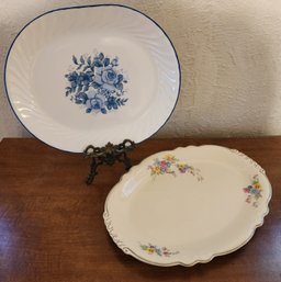 Vintage CORELLE By Corning And HOMER LAUGHLIN Serving Platters