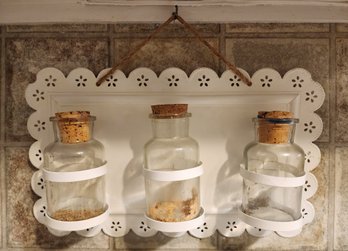 Hanging Spice Jar Wall Accent